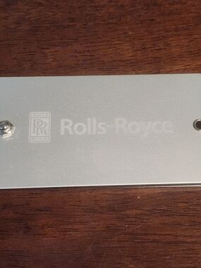 ROLLS-ROYCE Leeds Luggage Tag Aluminum Metal Plate